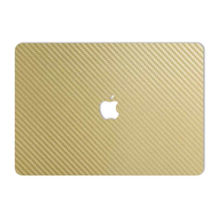 برچسب پوششی ماهوت مدل Gold Carbon مناسب برای لپ تاپ اپل Macbook Pro 2016 15inch Retina MAHOOT Gold Carbon Cover Sticker for Apple Macbook Pro 2016 15inch Retina